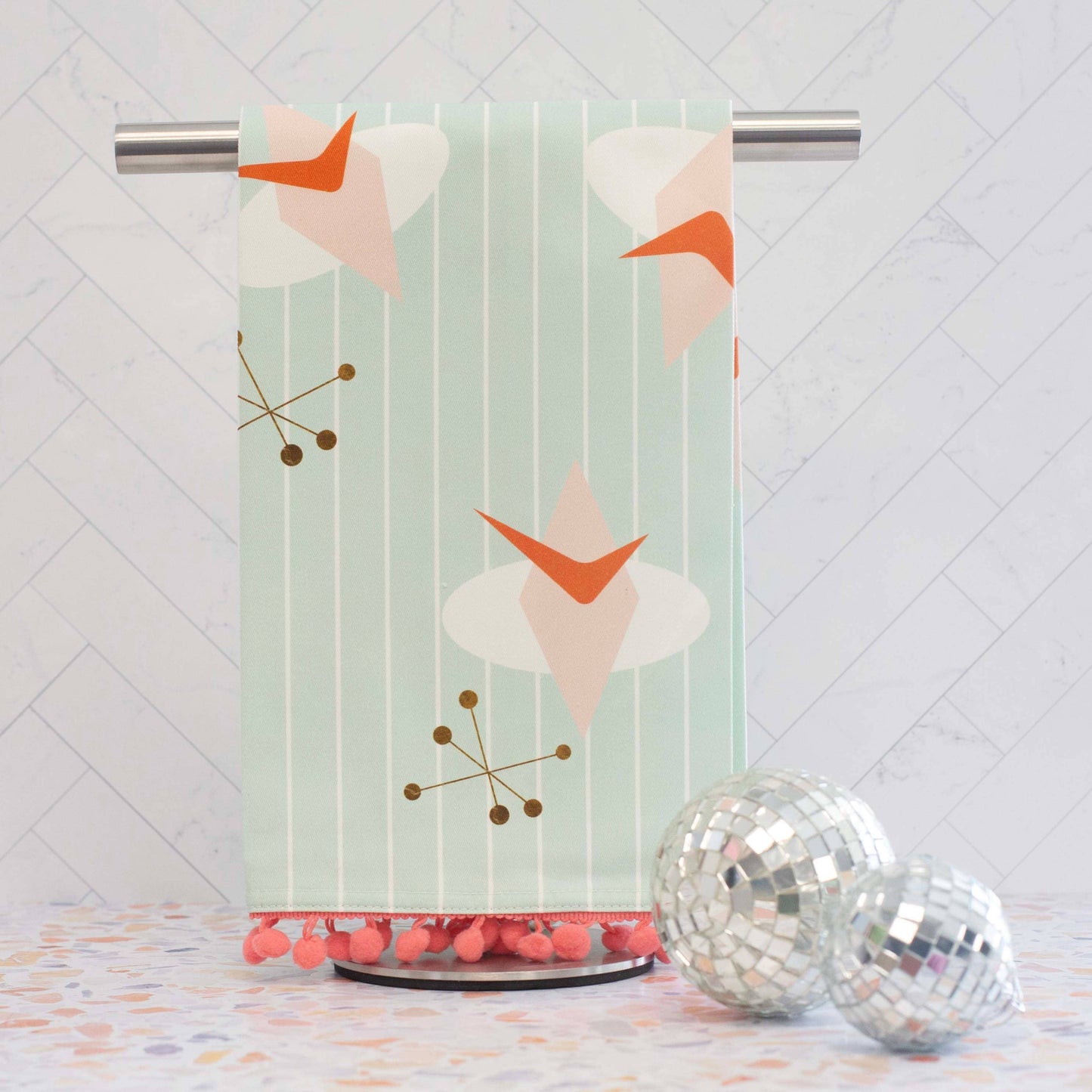 MCM Retro Atomic Tea Towel