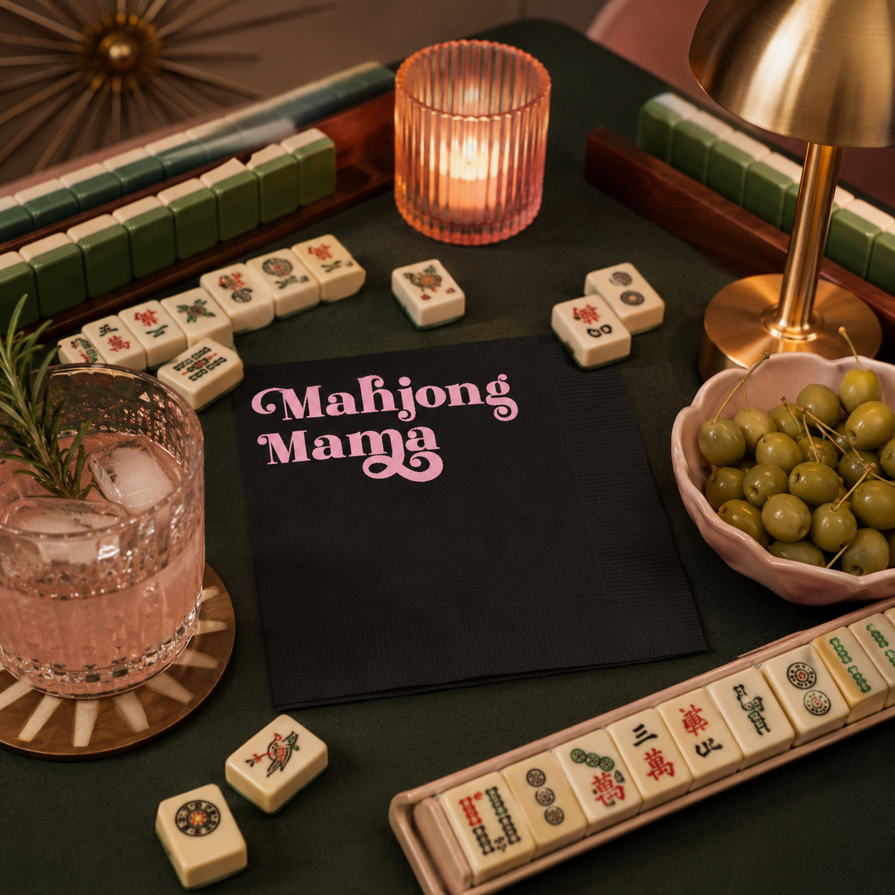 Mahjong Cocktail Napkin