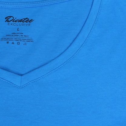 Women's Relaxed Fit Short Sleeve Cotton V-Neck Tees