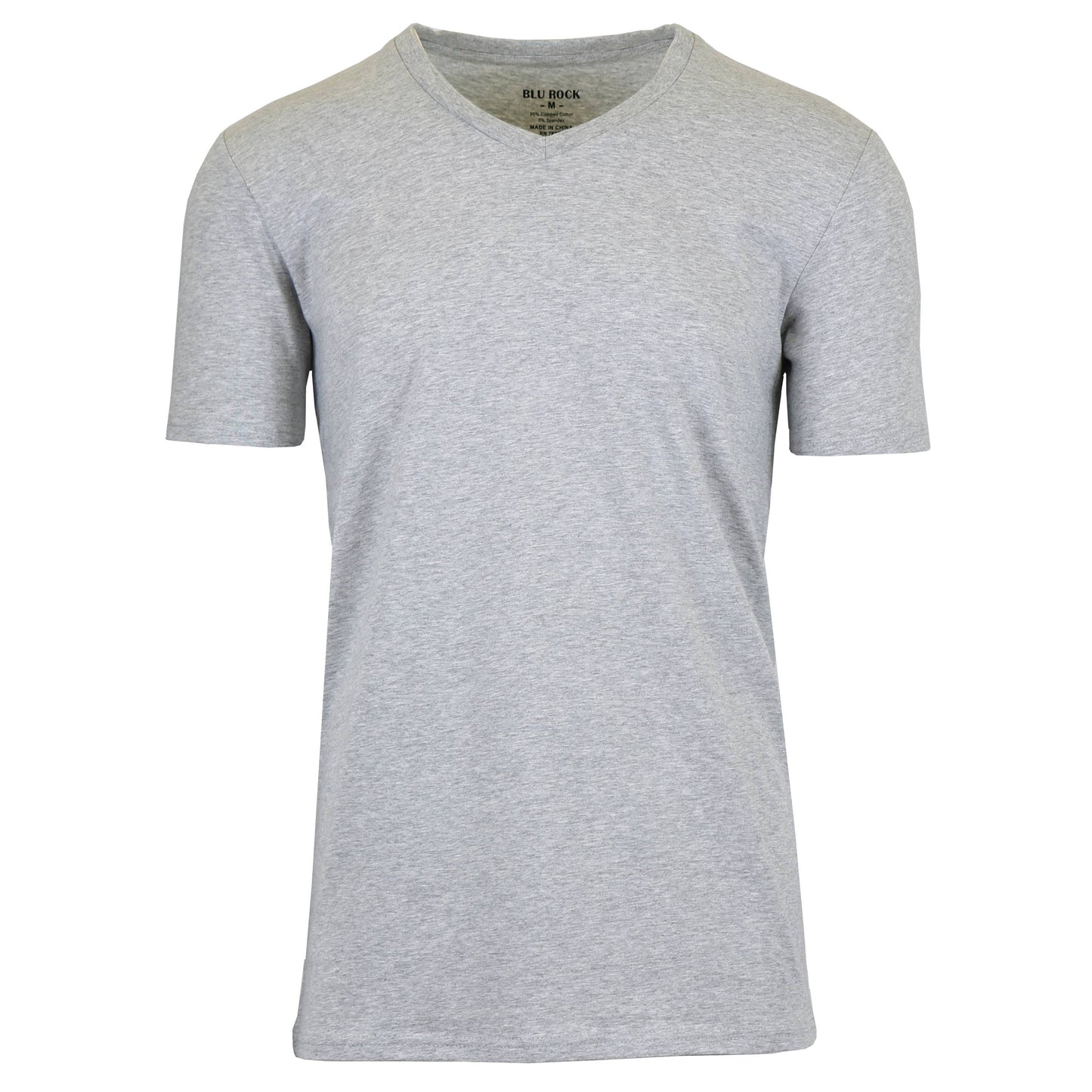 Men's Short Sleeve V-Neck Cotton Stretch Tees