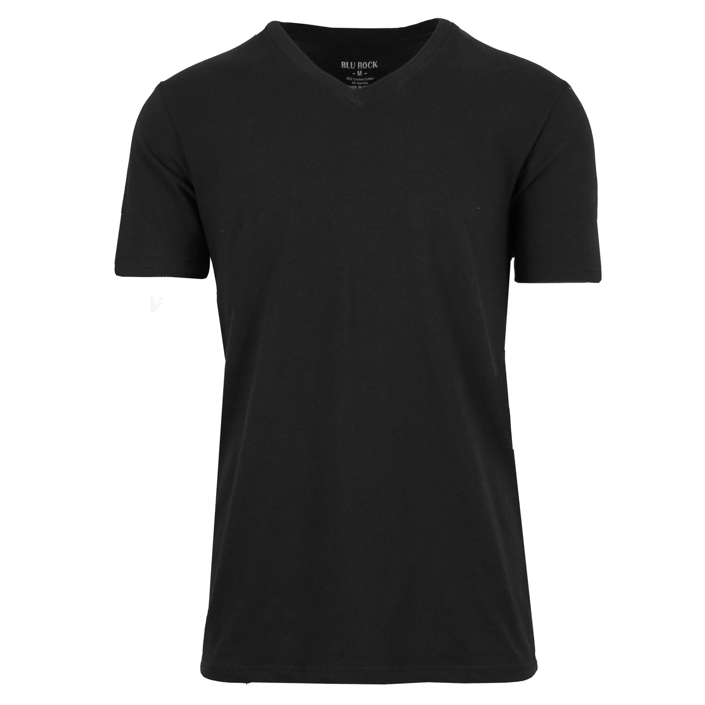 Men's Short Sleeve V-Neck Cotton Stretch Tees