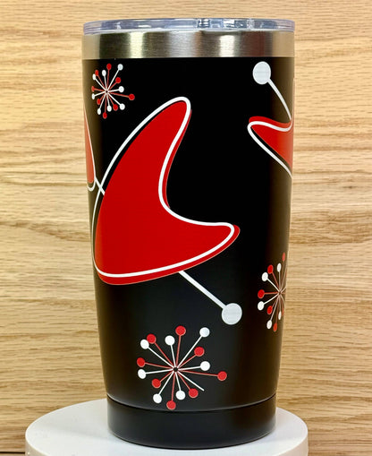 MCM Red Sputnik Boomerang 20oz Travel Mug - Black
