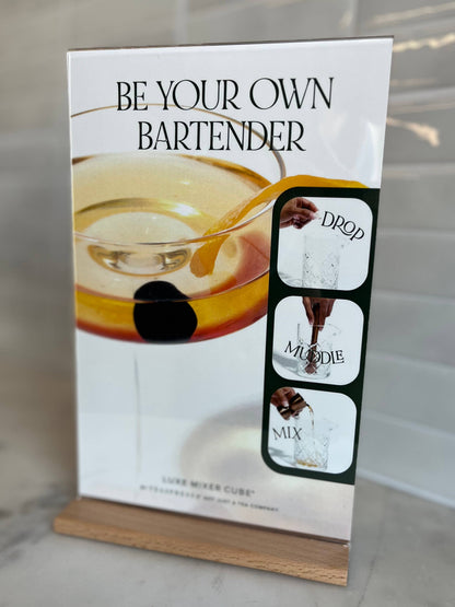 "Steps" Drink Signage