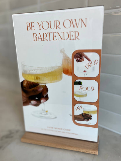 "Steps" Drink Signage