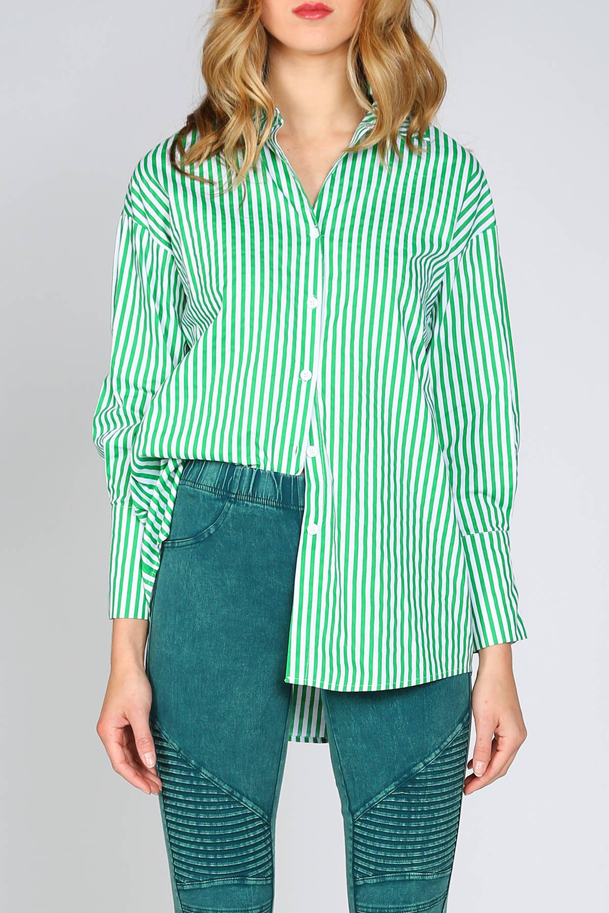 Striped Shirt And Shorts Sets KC6158-L