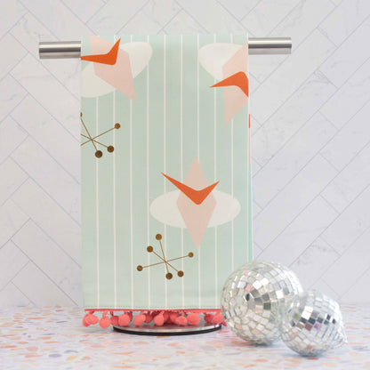 MCM Retro Atomic Tea Towel