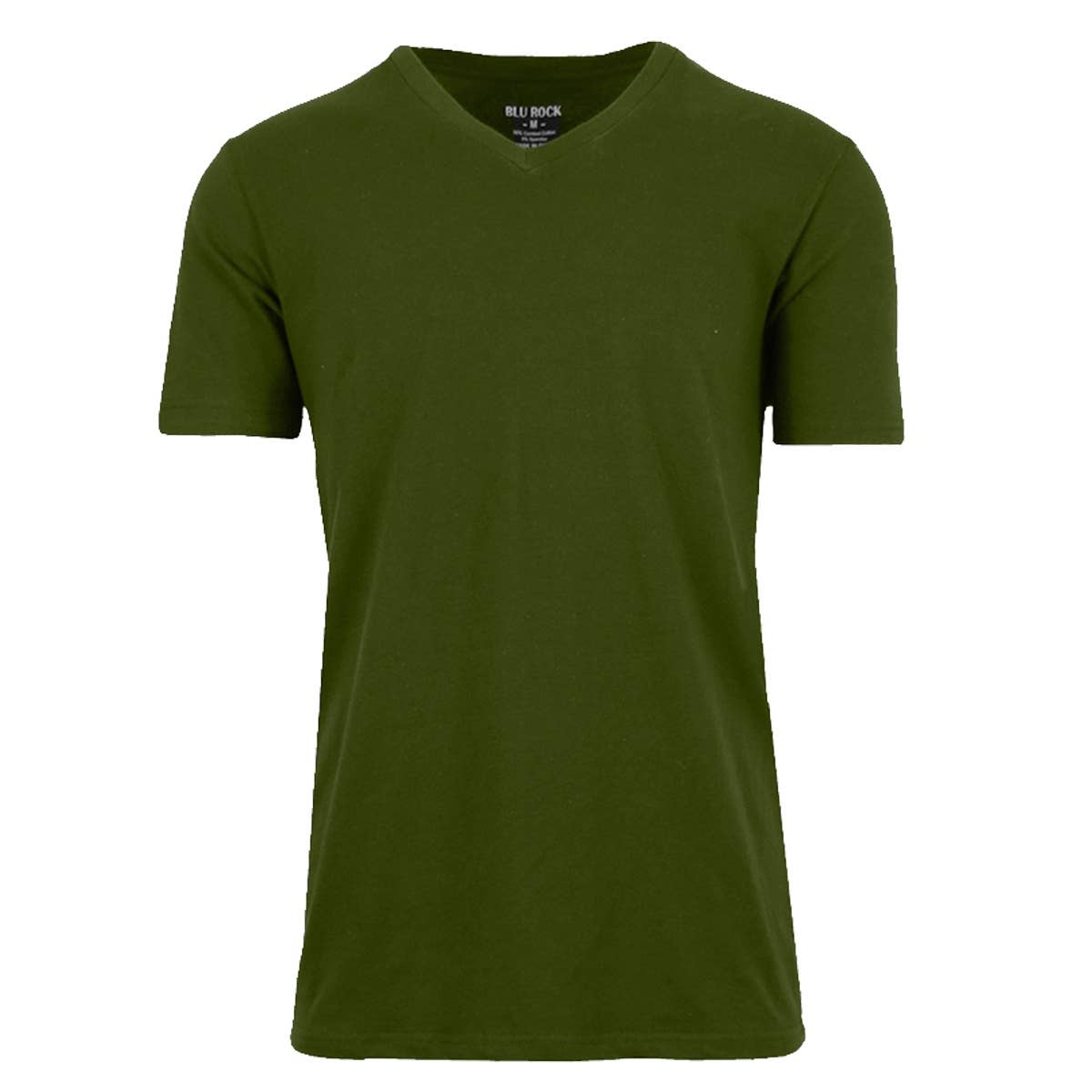 Men's Short Sleeve V-Neck Cotton Stretch Tees