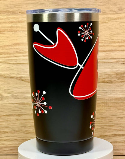 MCM Red Sputnik Boomerang 20oz Travel Mug - Black