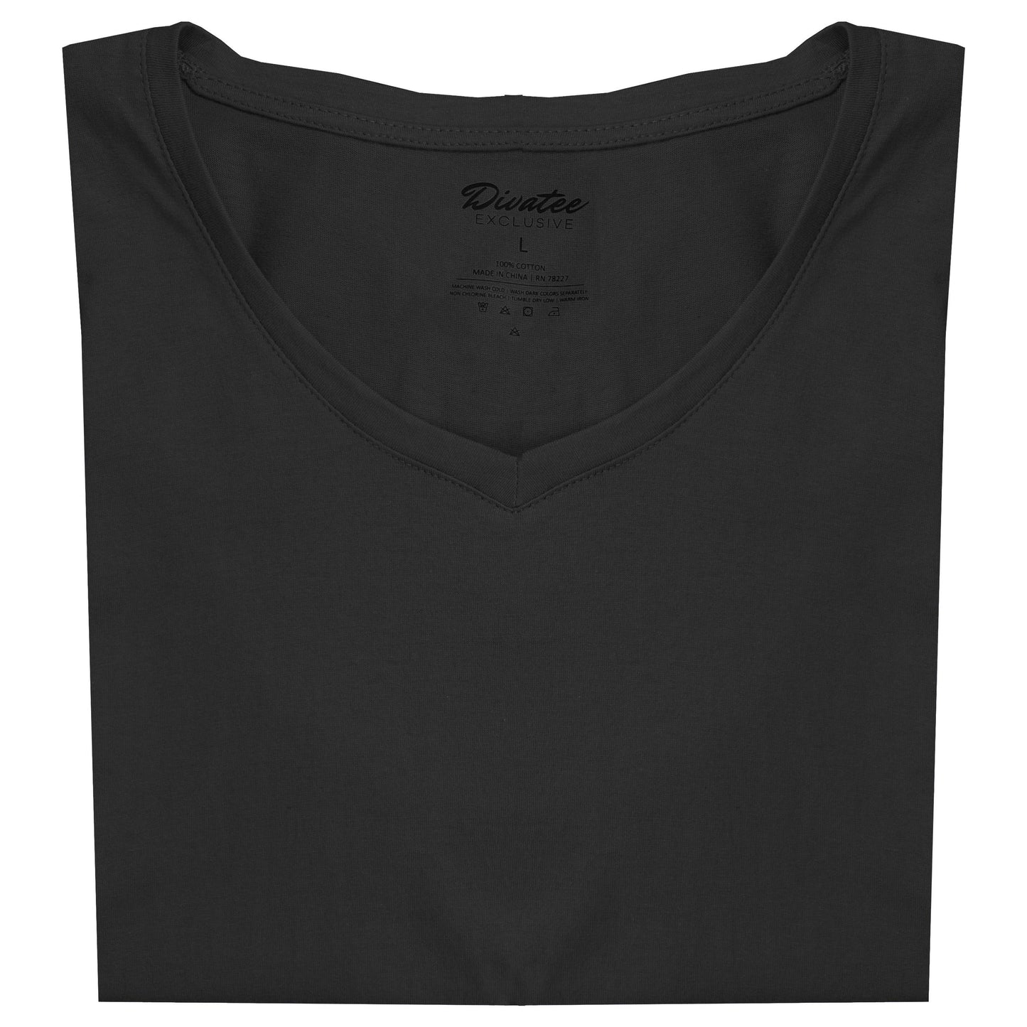 Women's Relaxed Fit Short Sleeve Cotton V-Neck Tees