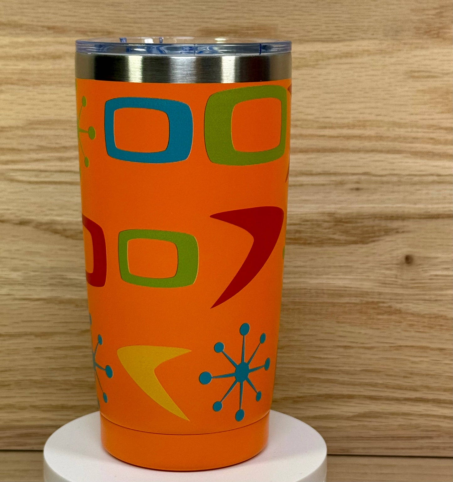 MCM Sputnik Block 20oz Travel Mug - Orange