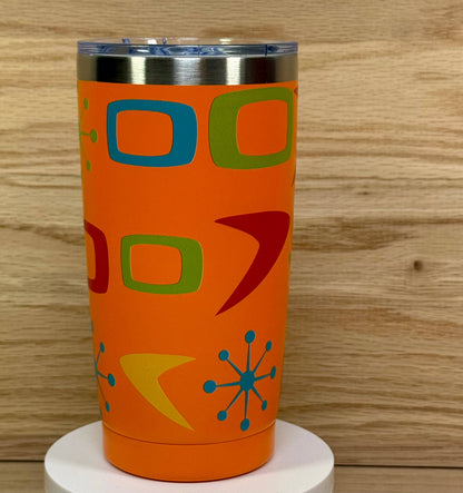 MCM Sputnik Block 20oz Travel Mug - Orange