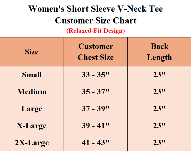 Women's Relaxed Fit Short Sleeve Cotton V-Neck Tees
