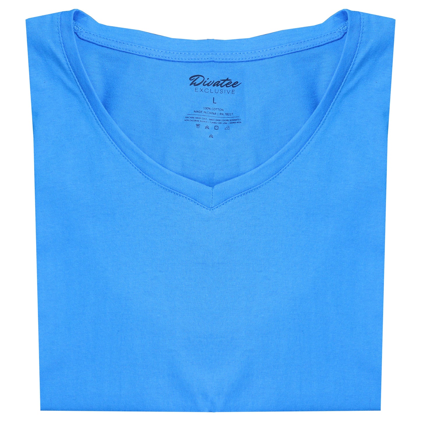Women's Relaxed Fit Short Sleeve Cotton V-Neck Tees