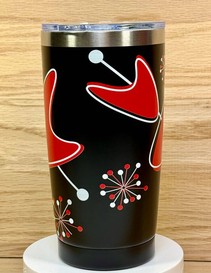 MCM Red Sputnik Boomerang 20oz Travel Mug - Black