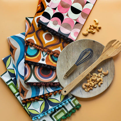 MCM Teardrops Tea Towel
