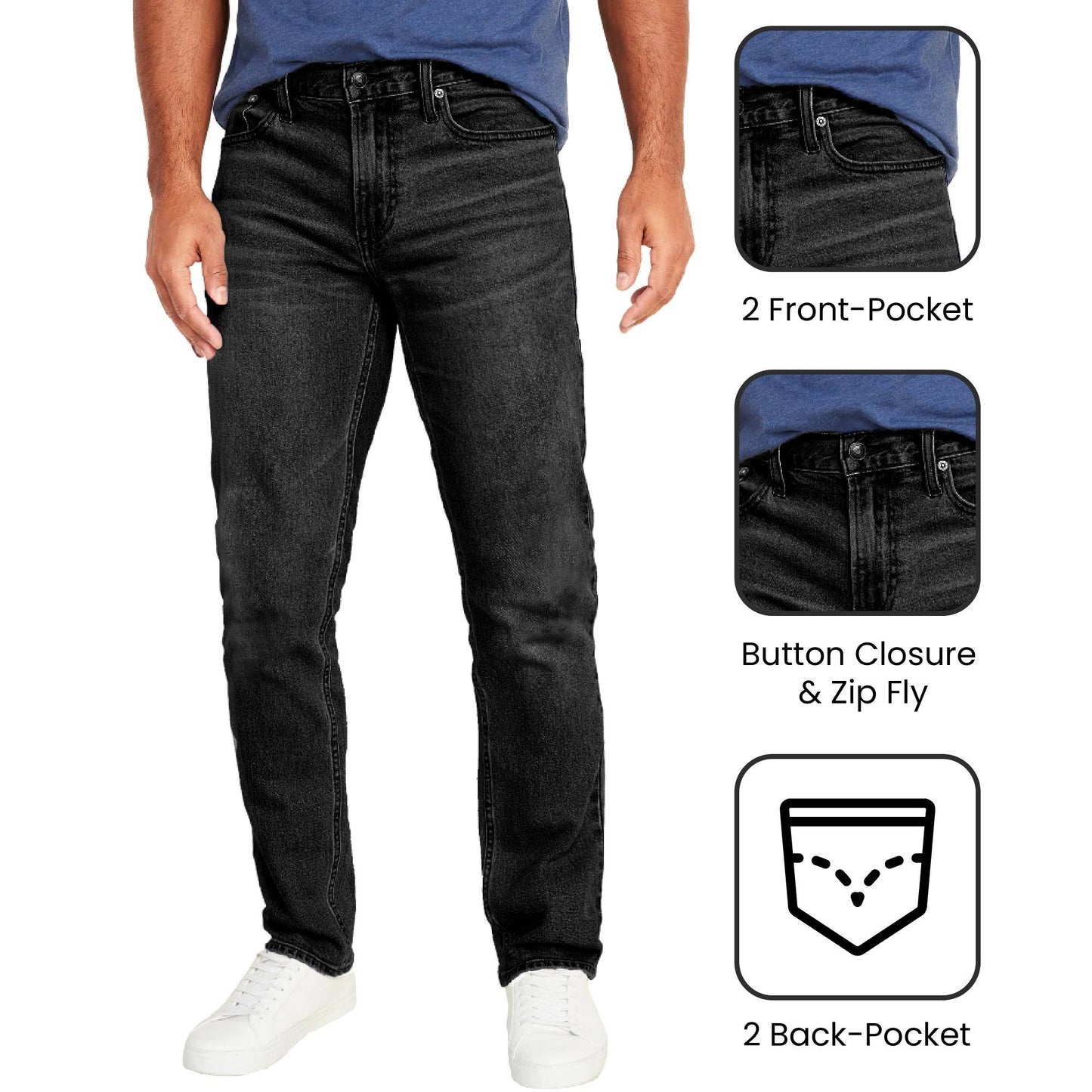 Jeans Slim Straight-legged