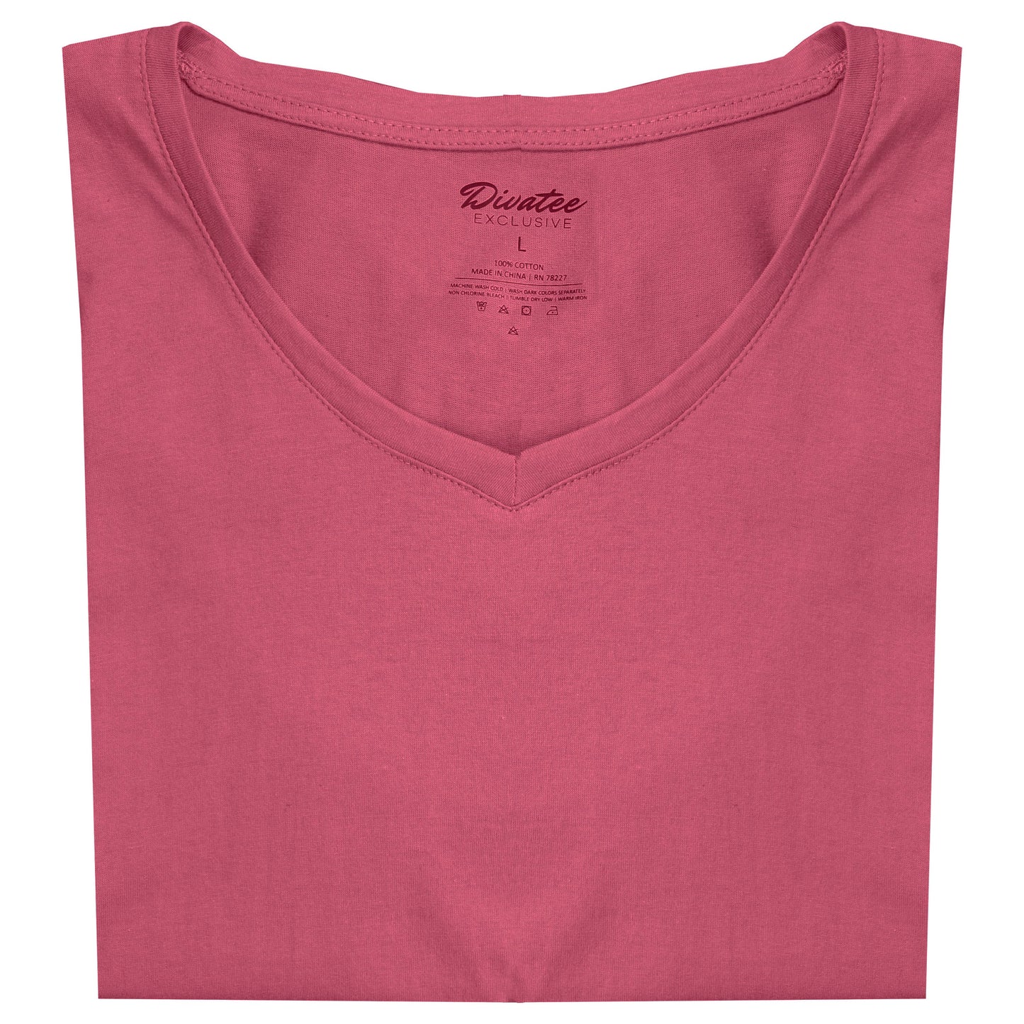 Women's Relaxed Fit Short Sleeve Cotton V-Neck Tees
