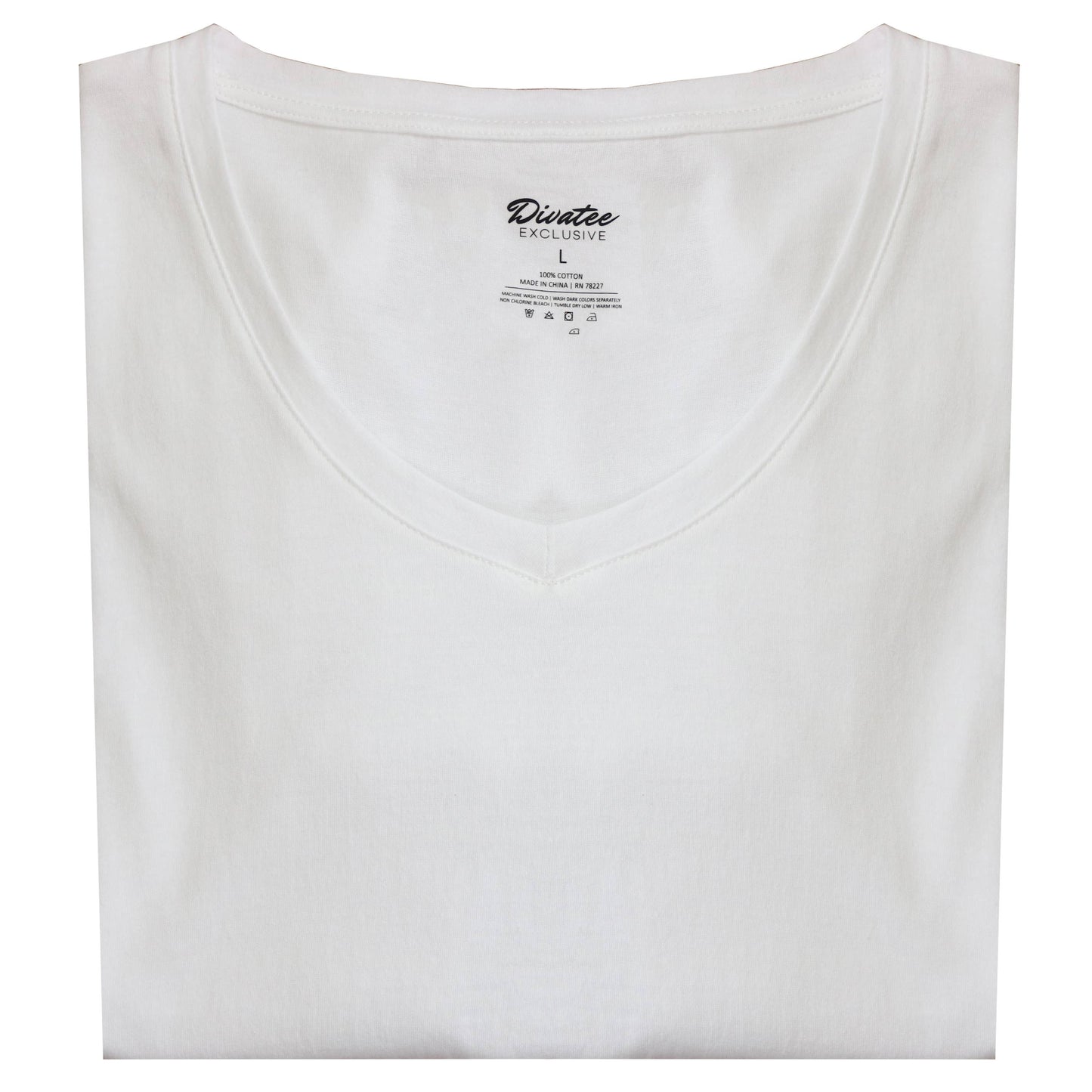 Women's Relaxed Fit Short Sleeve Cotton V-Neck Tees