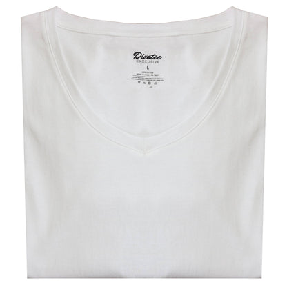 Women's Relaxed Fit Short Sleeve Cotton V-Neck Tees