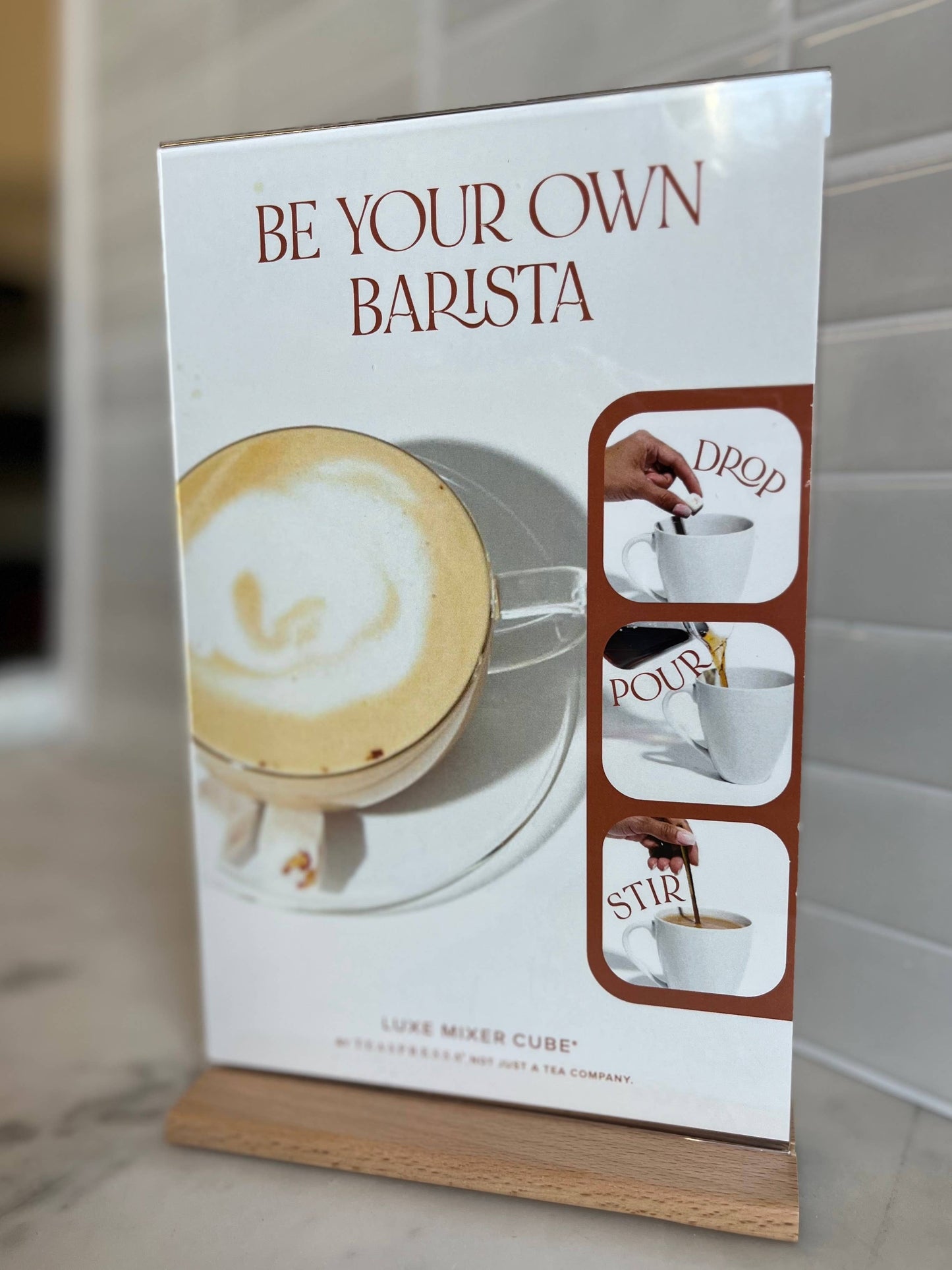 "Steps" Drink Signage